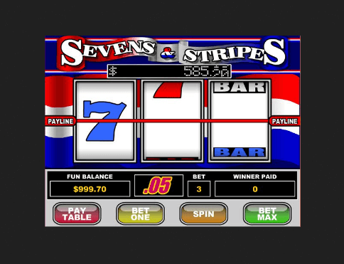 Sevens and Stripes Slot Symbols